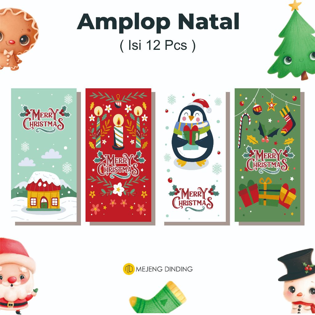 

(ISI 12) ANGPAO NATAL ANGPAU MERRY CHRISTMAS HONGBAO AMPLOP NATAL UKURAN PANJANG MURAH MERIAH | Amplop Natal 3D 1 pcs Motif Animal Amplop Natal Unik Amplop Kekinian Amplop Natal | AMPLOP NATAL//AMPLOP CHRISMAST D