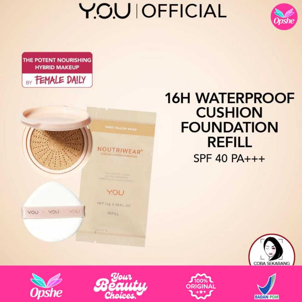 YOU Noutriwear+ Flawless Cushion Foundation & Refill