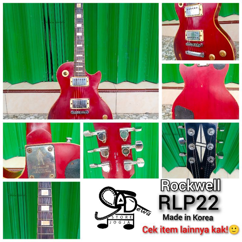 ROCKWELL RLP22 GITAR ELEKTRIK LES PAUL RLP-22 RLP 22 ELECTRIC VINTAGE