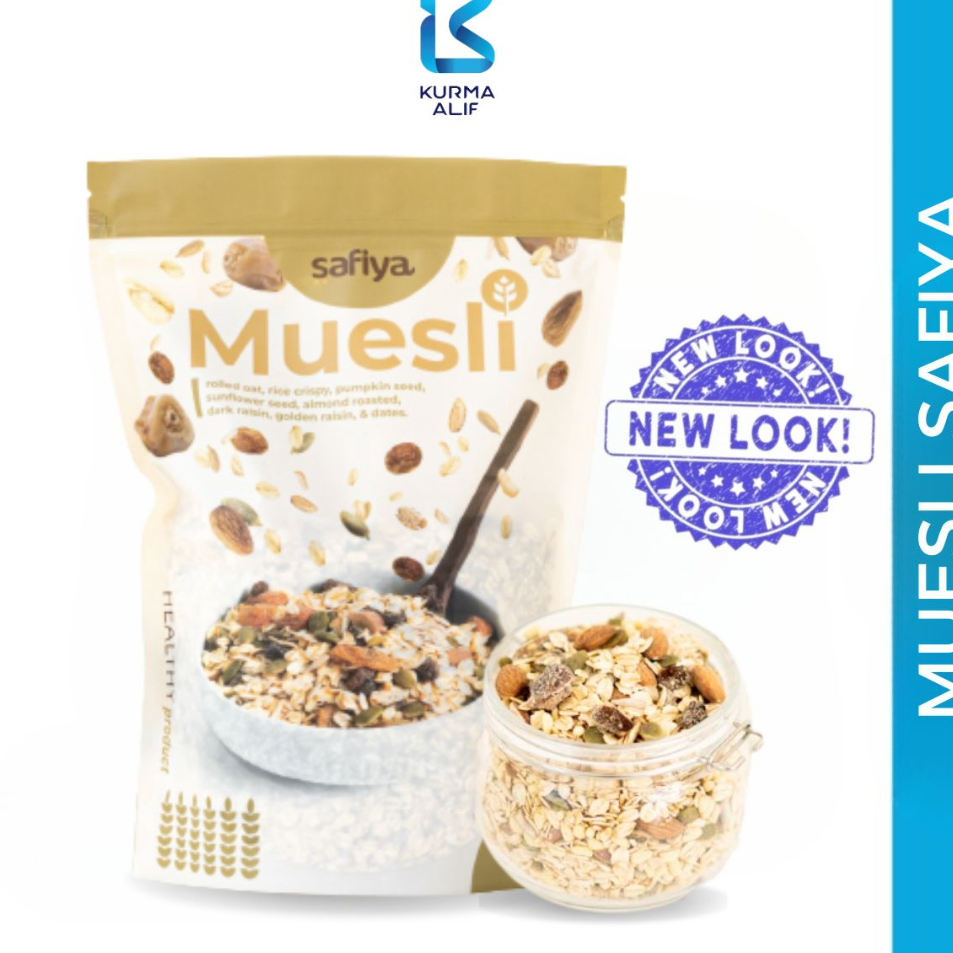 

→➘✹ Muesli Safiya 1 Kg Dried Fruit With Almond Sereal Sarapan Sehat Makanan Ringan Best Product