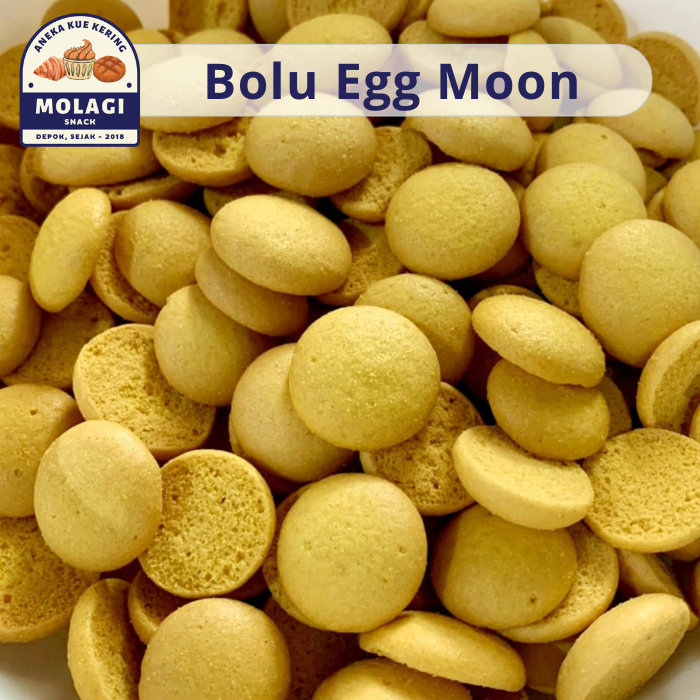 

Kue Bolu Kering Mini Egg Moon / Bagelen Egg Moon 250 Gram - Molagi Snack