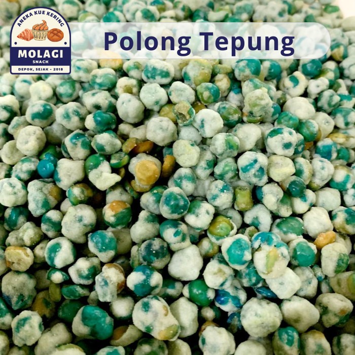 

Kacang Polong Tepung Putih / Kacang Banpol Bandung 250 Gram - Molagi Snack