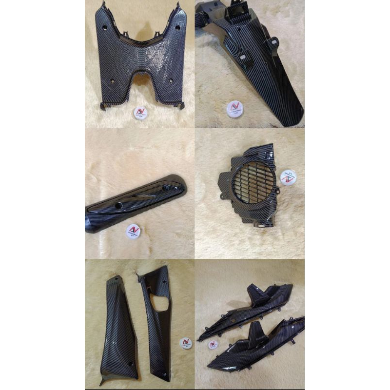 Full Body Kasar Vario 110 CW Karbu Full Karbon Celup - Carbon WTP