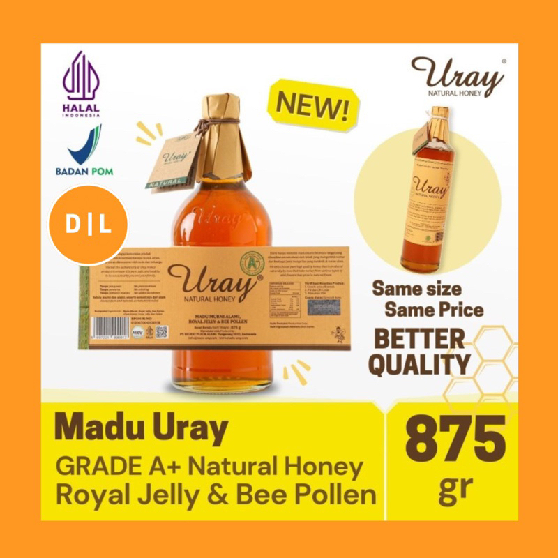

Madu Uray Natural Honey 640ml 875gr / Raw Natural Honey 640 ml