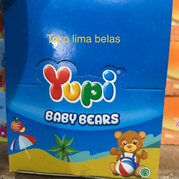 

『PENJUALAN CEPAT』⚡BEST SELLER⚡ Yupi Baby Bears Bear 1 box isi 24 Pcs
