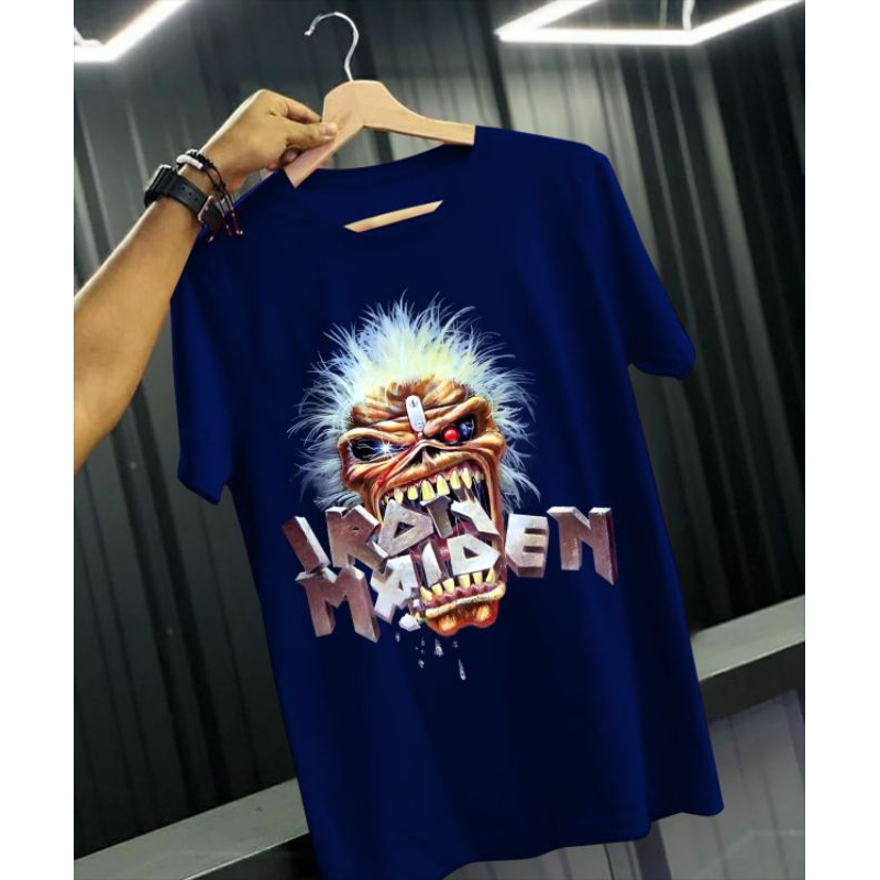 ALPHA - KAOS DISTRO UKURAN JUMBO GAMBAR IRON MAIDEN METAL BAND