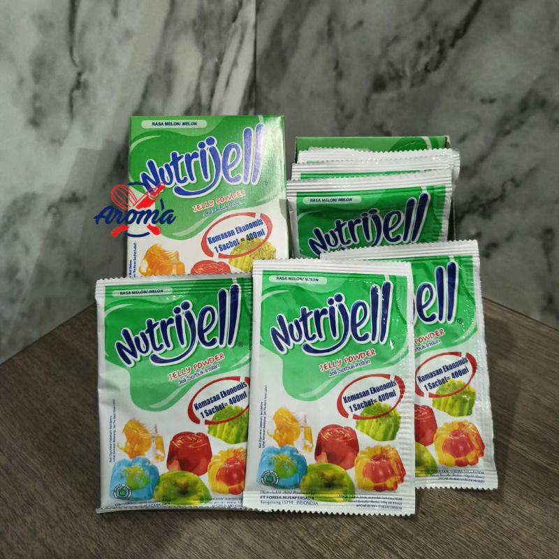 

Nutrijell Eco Melon Box | Jeli Bubuk Instan Rasa Melon 10 gr | Harga 1 Box