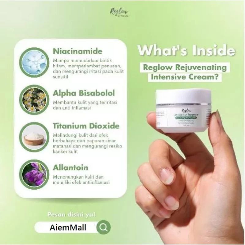Cream reglow,Cream reglow skincare original dr.shindy, cream reglow siang malam, cream reglow doctor