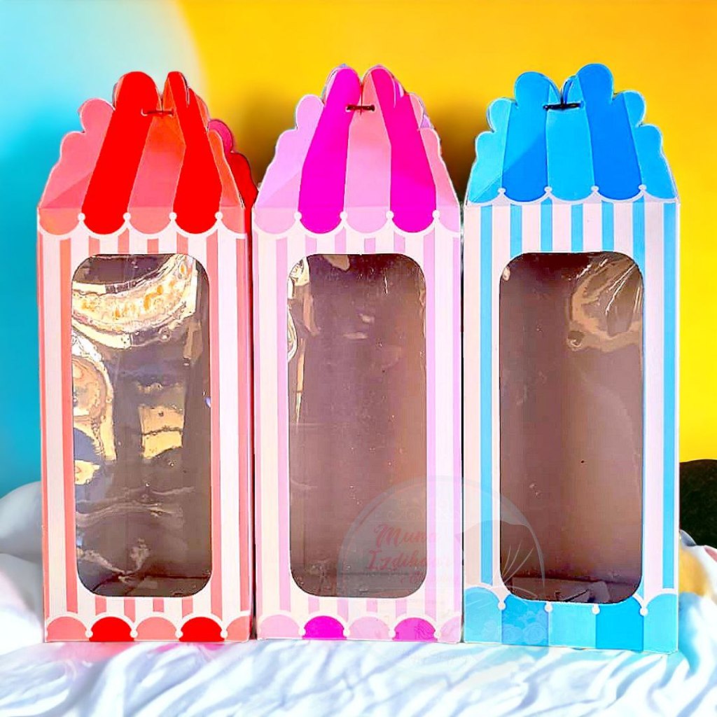 

Box Thumbler 9x9x19 Strip (muda, Merah Muda,Merah) Dus Tumbler / Paperbox Tumbler / Dus Gelas