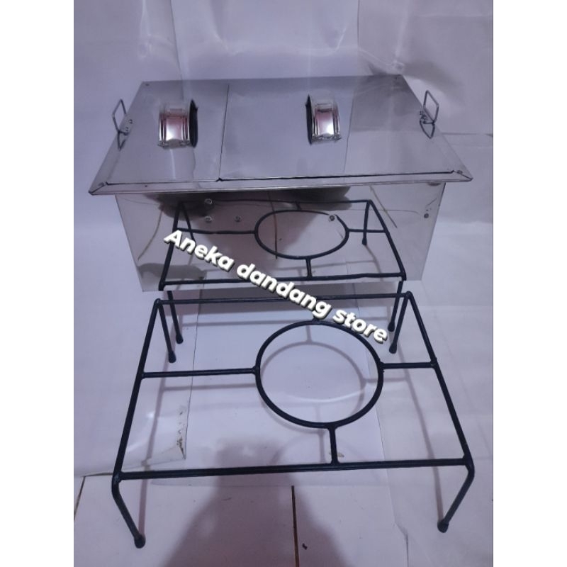 dandang mie ayam dandang mie kocok panci mie kocok dandang kotak lubang 4 kuah pisah free tungku / j