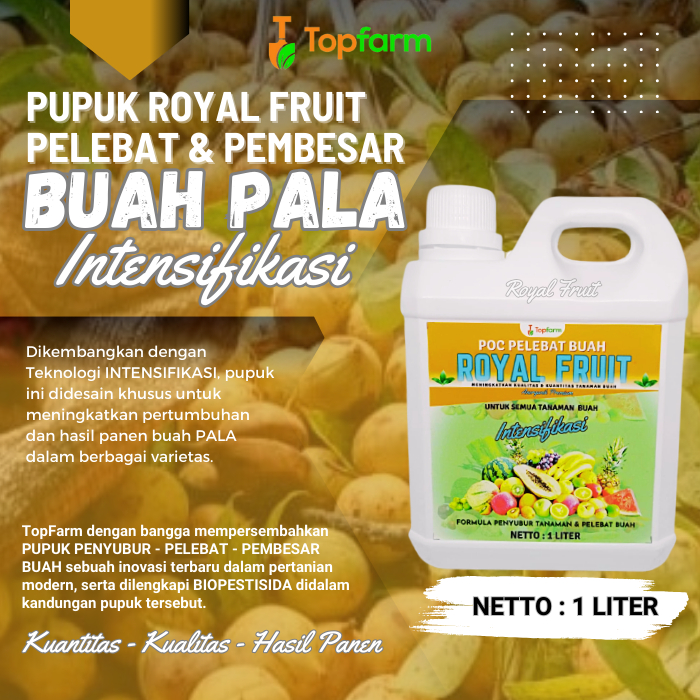 Pupuk Organik Cair Tanaman Buah / Pupuk Buah Pala Super Lebat / Pupuk Khusus Buah Pala / Pupuk Peleb