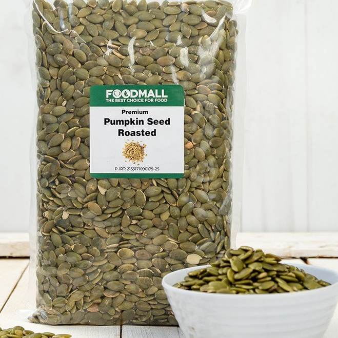 

SFZP4258 TERBARU Pumpkin Seeds ROASTED 1 kg / Biji Labu Panggang 1000 gram