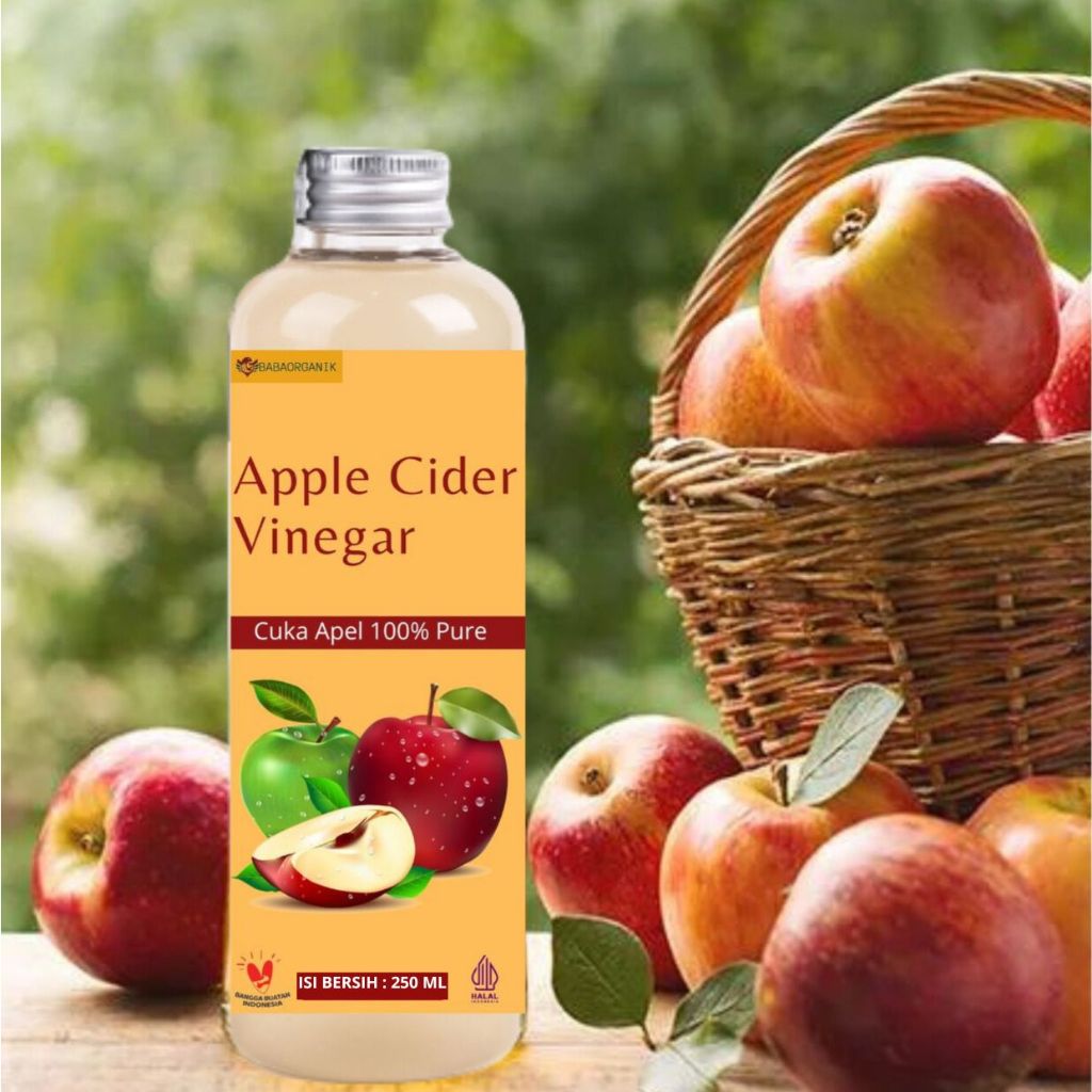 

BABAORGANIK CUKA APEL ORIGINAL ORGANIK 250 ML / APPLE CIDER VINEGAR / CUKA SARI APEL