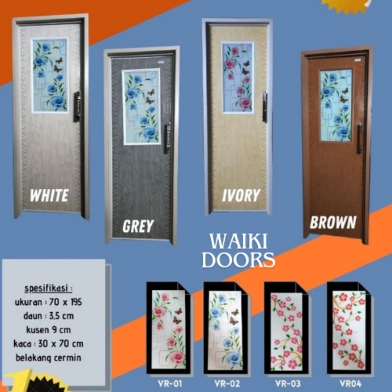 Pintu Kamar Mandi Pvc Kaca Cermin