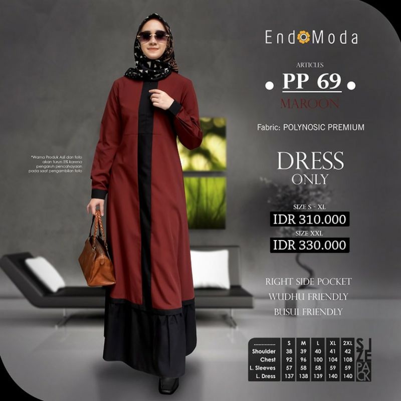 TERMURAH DISKON GAMIS ENDOMODA PP 69