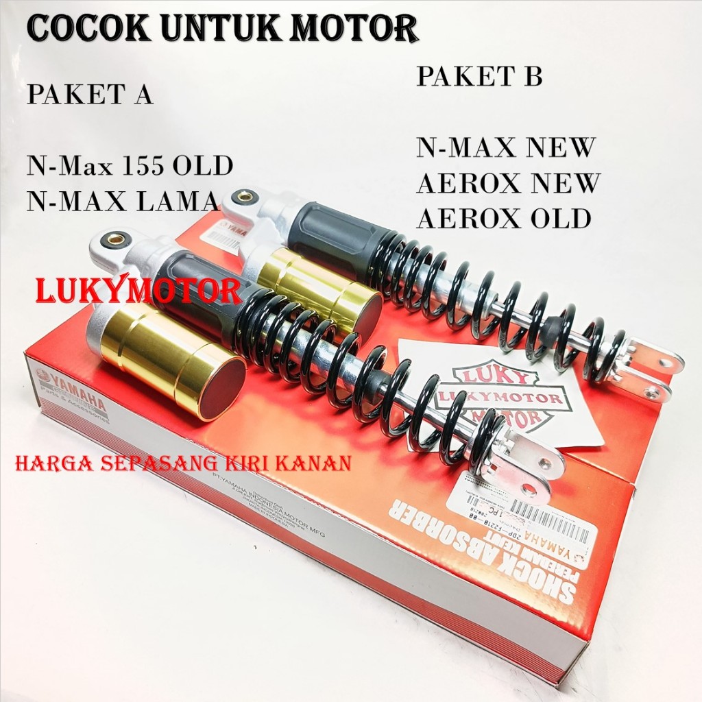 SHOCKBREAKER BELAKANG TABUNG ATAS YAMAHA NMAX 155 , NEW NMAX 155 , AEROX