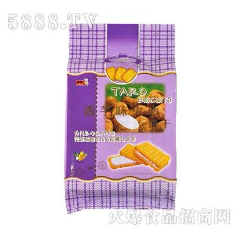 

Bairong Sandwich Biscuit 360gr Aneka Rasa Taro Manggo Strawbery Flavour Cream Sandwich Biscuit