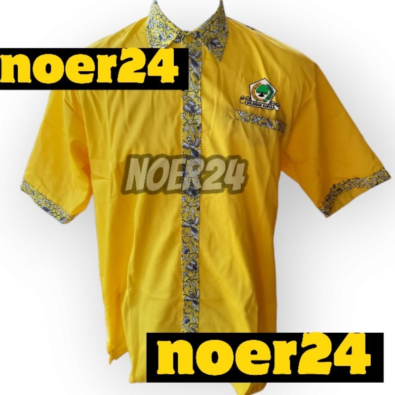 kemeja batik partai golkar