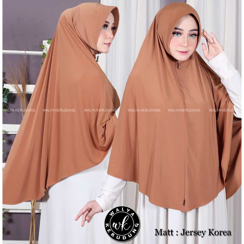 Hijab polos JUMBO jersey korea walya kerudung