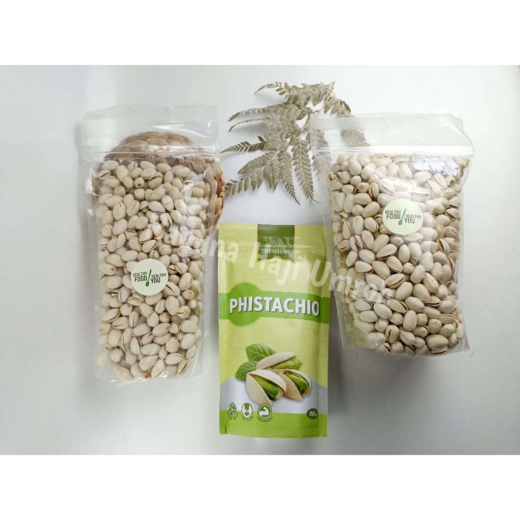 

Kacang Pistachio Panggang | Kacang Fustuk Arab | Kacang Ketawa Arab | Cemilan Gurih Oleh Oleh Haji Umroh