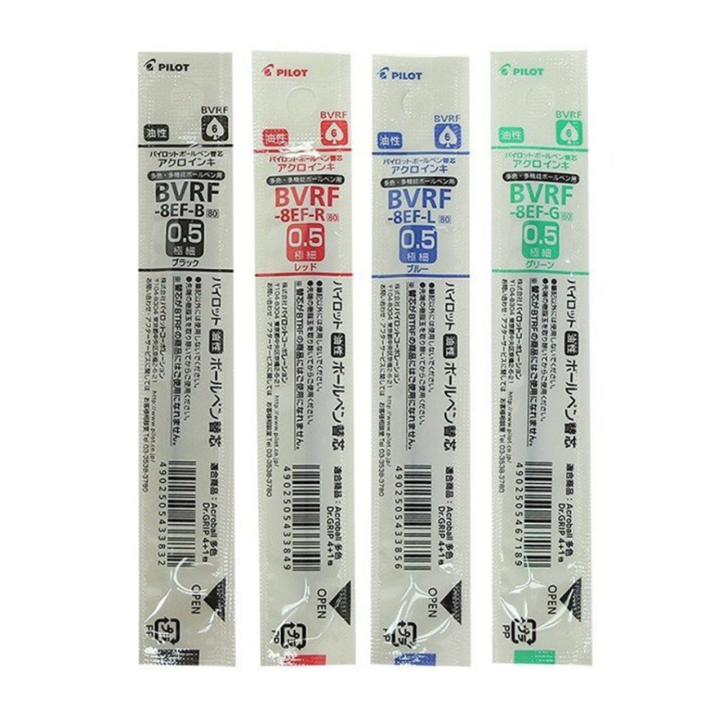 

Pilot Dr. Grip Multi Refill Ballpoint Ink 0.3mm 0.5mm 0.7mm Tinta Isi Ulang BVRF-8EF/8F/MF