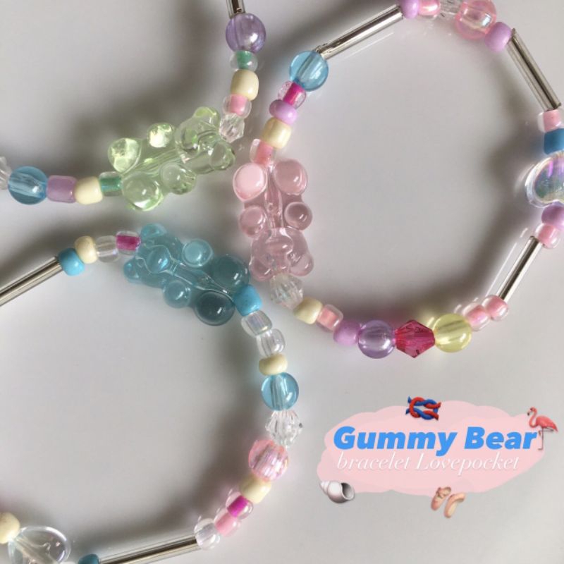 Gummy Bear Beads Bracelet | Bracelet Gummy Bear | Gelang Beruang