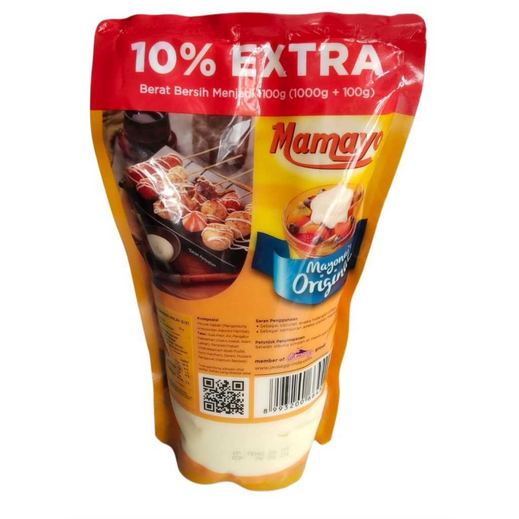 

Mamayo Mayonais Original 1000gr Saus Putih Reffil Mayones