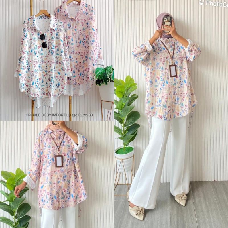 kemeja kringcle doby fashion wanita modern