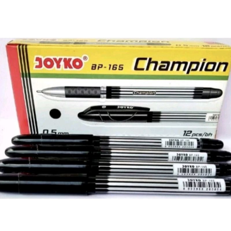 

BULPOINT/BULPEN JOYKO CHAMPION BP-165 HITAM (12BIJI)