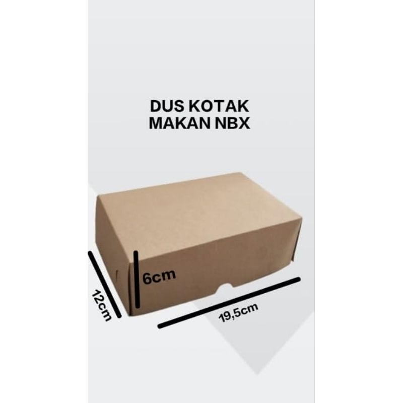 

DUS KUE/DUS JAJAN NBK 19,5CM×12,5CM×6CM COKLAT