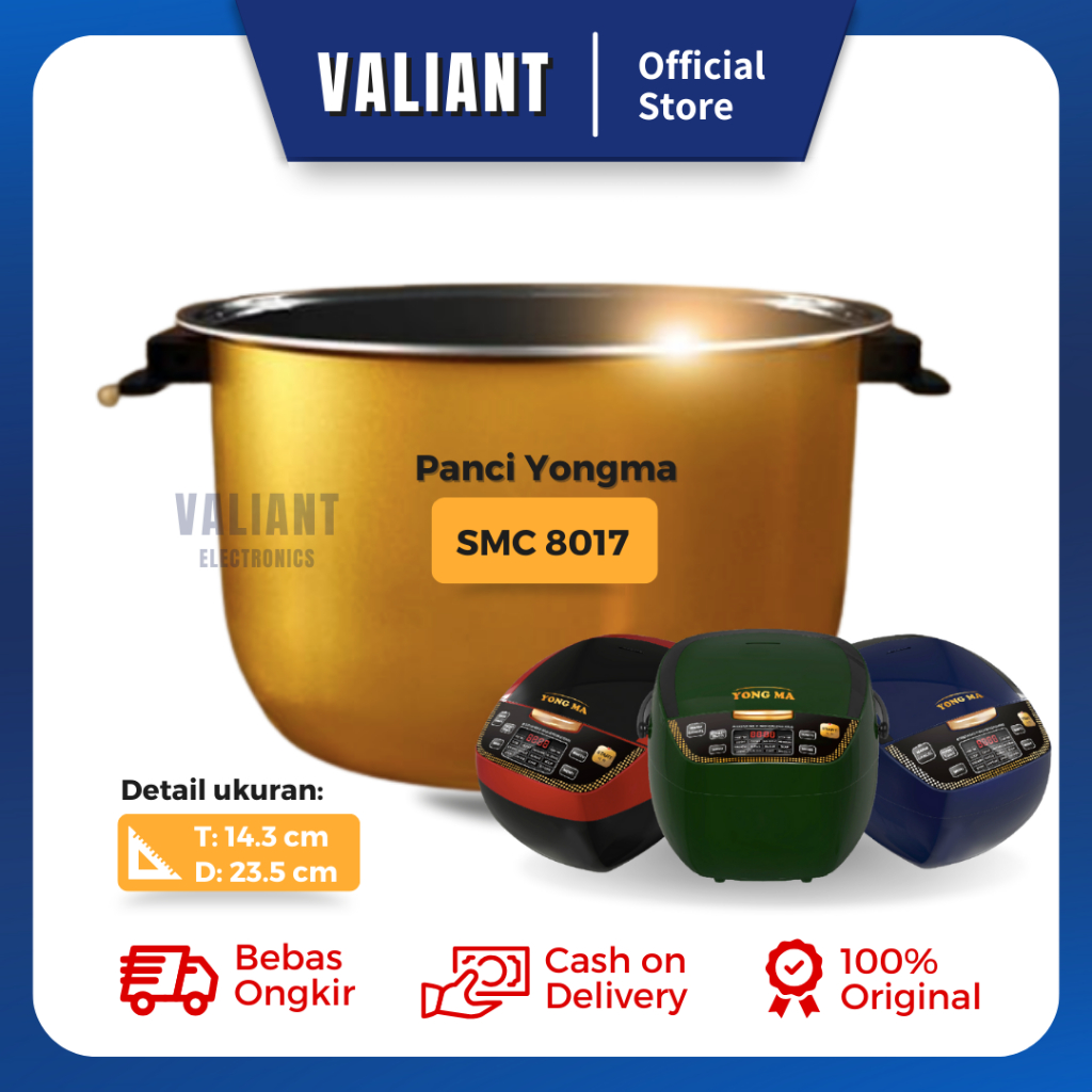 Panci Magic Com Yongma SMC 8017 / Inner Pot Yong Ma Digital Gold Ceramic 2 Liter (WING)