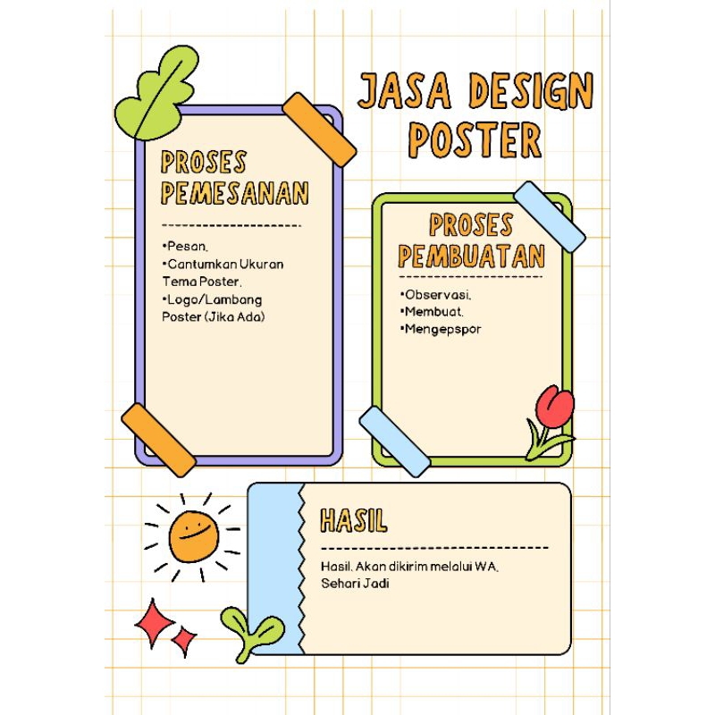 Jasa Desain Poster, Bener, Baliho Dll