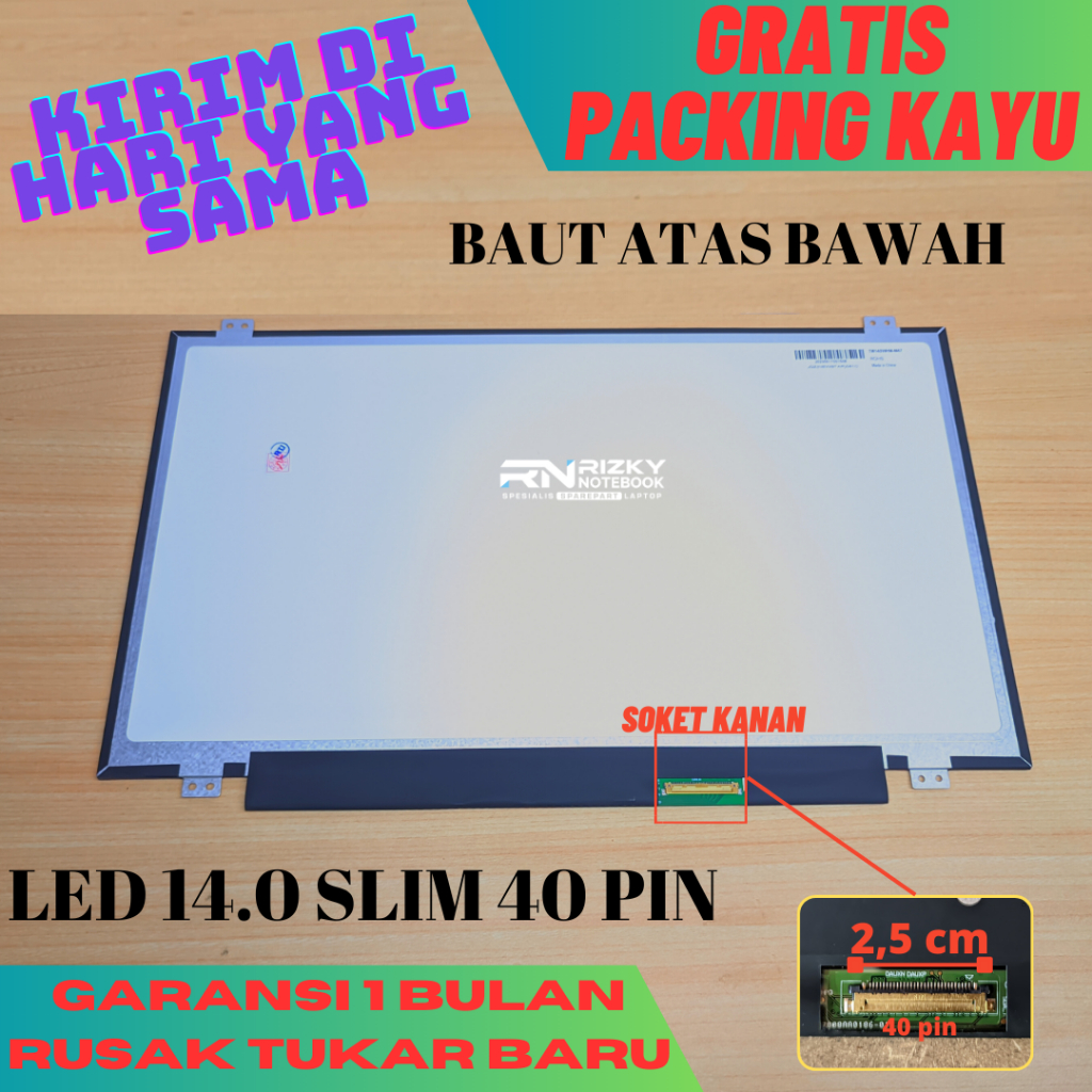 Layar LCD LED laptop Asus X453 X453M X453MA