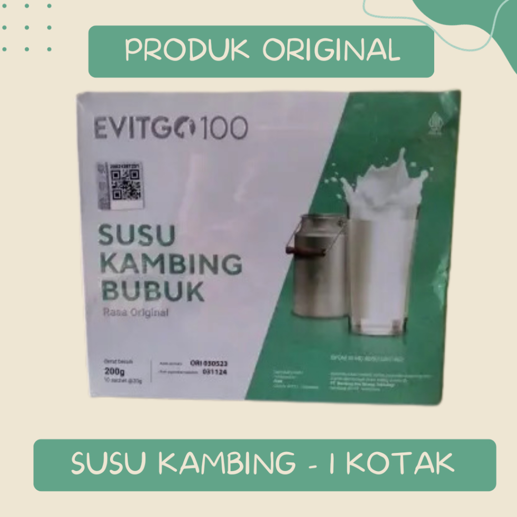 

SUSU KAMBING ETAWA - 1 DUS 10 SACHET - ORIGINAL - KEMASAN BARU - PRODUK TERBAIK - MENJAGA DAYA TAHAN TUBUH - SUSU KAMBING BUBUK - SUSU BUBUK