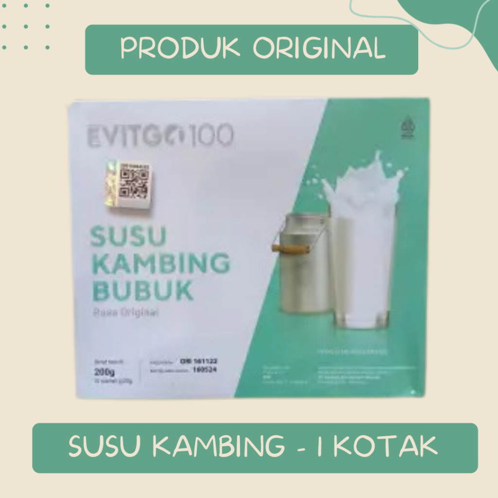 

SUSU KAMBING ETAWA - SUSU BUBUK - 1 BOX 10 SACHET - ORIGINAL - SUPLEMEN KESEHATAN - SUSU KAMBING - MENJAGA DAYA TAHAN TUBUH