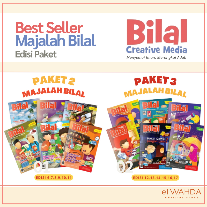 Majalah Bilal Edisi Lengkap Paket 1 Paket 2 Paket 3