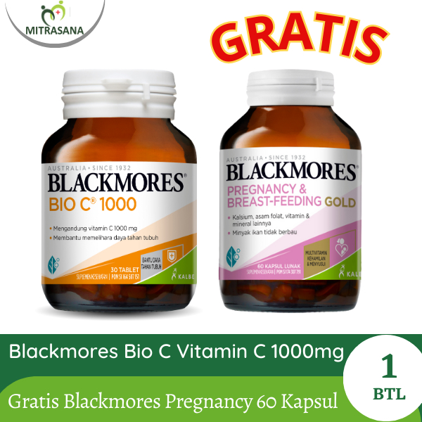 Blackmores Bio C Vitamin C 1000 Mg 30 tablet Gratis Blackmores Pregnancy isi 60 Kapsul