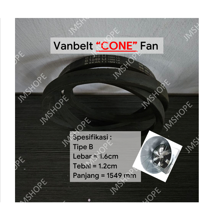 Vanbelt Box / Cone Fan Kipas Blower Kandang Ayam 50 inchi sabuk mesin V-Belt 50" 50Inch Sparepart Perlengkapan tali kipas