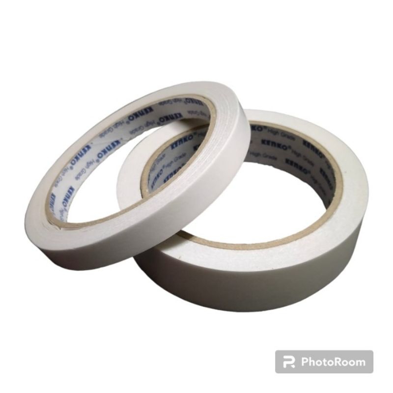 

lakban double tape kenko 1inch dan 1/2 inch termurah
