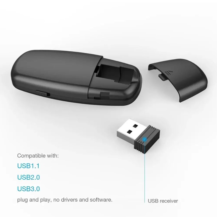 Remote Laser Presentasi Wireless PPT USB C Red Light 2.4Ghz 100m| Laser Presentasi USB Receiver