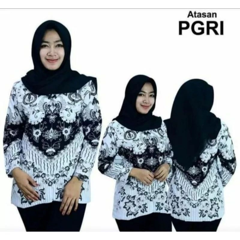 Atasan PGRI wanita/ atasan PGRI pria/ kemeja PGRI/ kemeja PGRI pria & wanita/ batik pgri