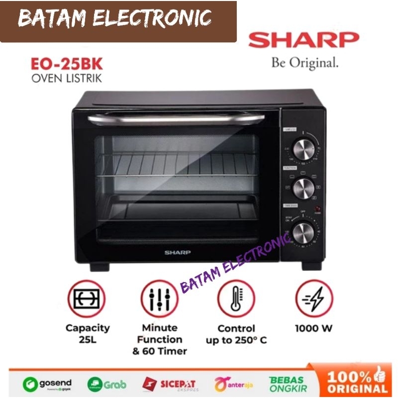 OVEN LISTRIK SHARP EO-25 / E025BK-  25 LITER [ BATAM ]
