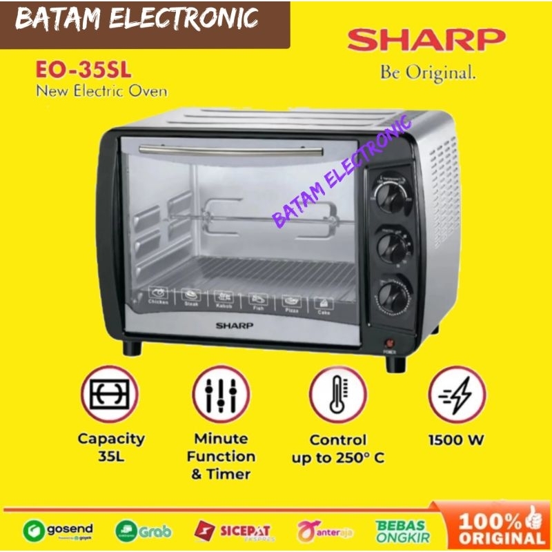 OVEN LISTRIK SHARP EO-35SL/EO-35-  35 LITER  [ BATAM ]