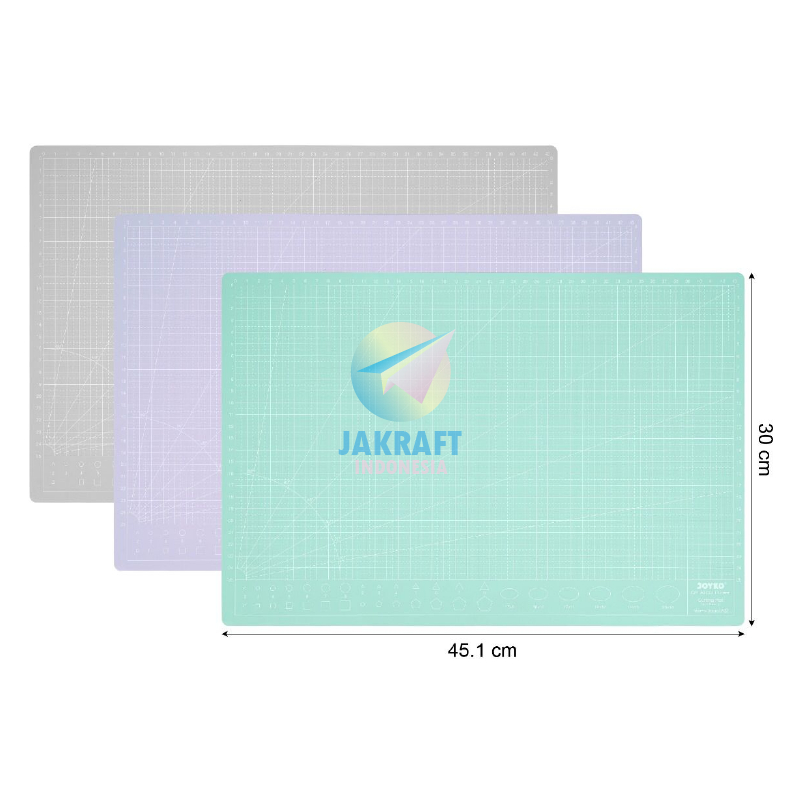 

(1 Pcs) Cutting Mat Warna 2 Sisi A3 JOYKO CM-A3CO Papan Cutter Potong (45 x 30 x 0.3 Cm) Self Healing Anti Licin