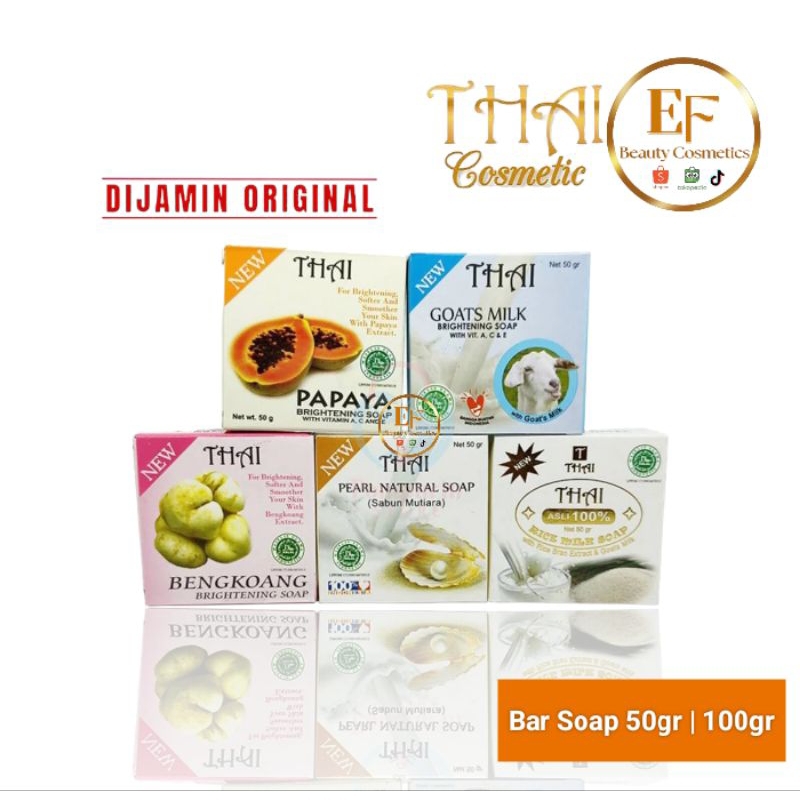 THAI Soap Goats Milk | Rice Milk 130gr | 50gr - Sabun Mandi Batang