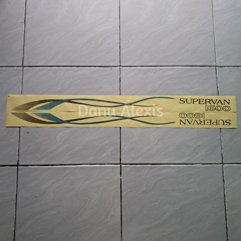 Stiker Supervan 1600 1.6 / Stiker Espass Zebra Minibus