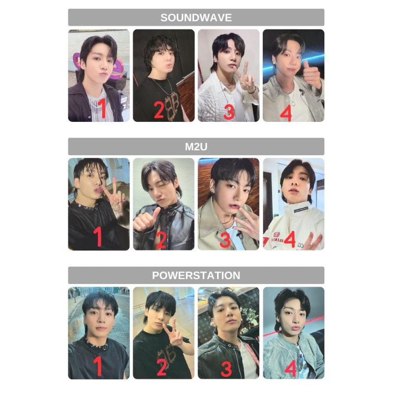 PHOTOCARD LUCKY DRAW GOLDEN JUNGKOOK