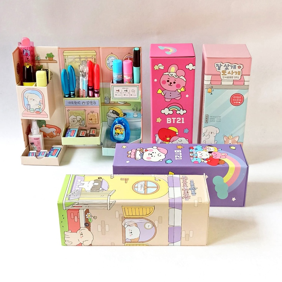 

Best Terlaris BOS Kotak Pensil Karton Rak Berdiri Tingkat/Pencil Case/Pencil Box
