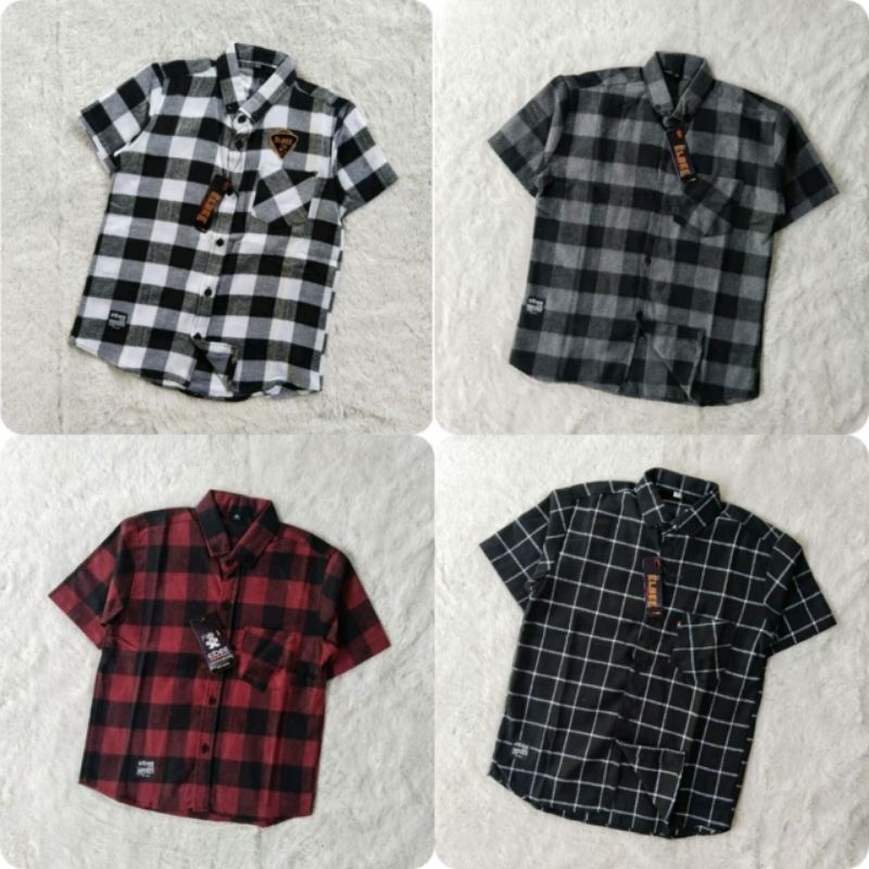 Kemeja Flanel Anak Laki-Laki Usia 6-13 tahun