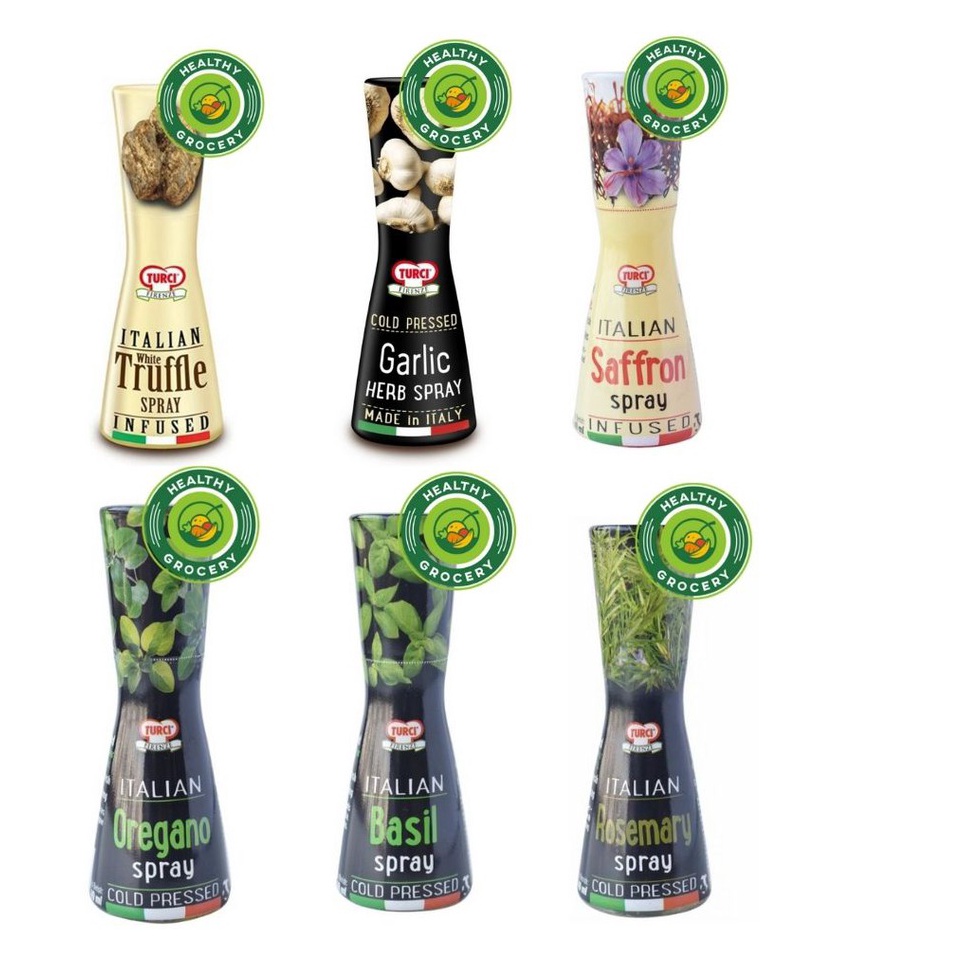 

Dijual Turci Italian 40ml / Garlic Spray / White Truffle / Oregano / Saffron / Basil / Rosemary Harga Promo
